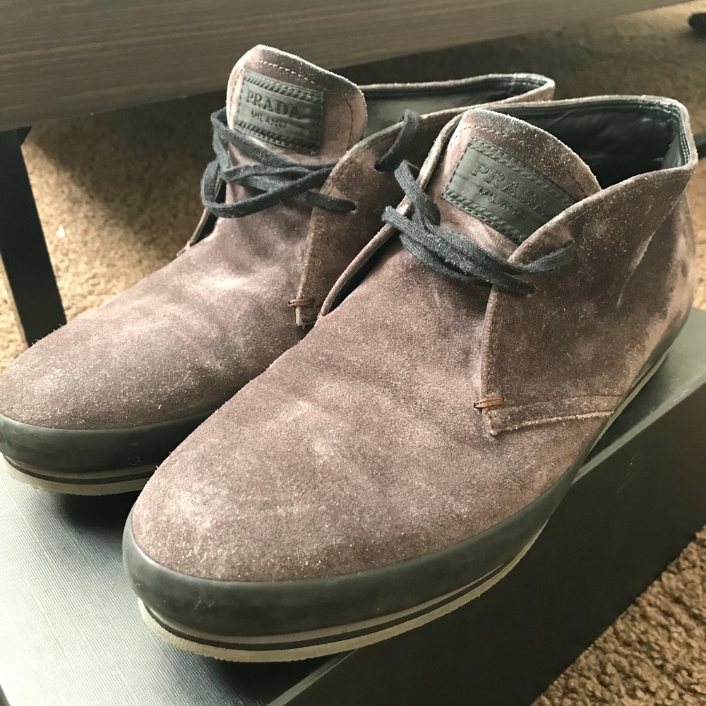 Men’s Prada Suede Chukka Boots